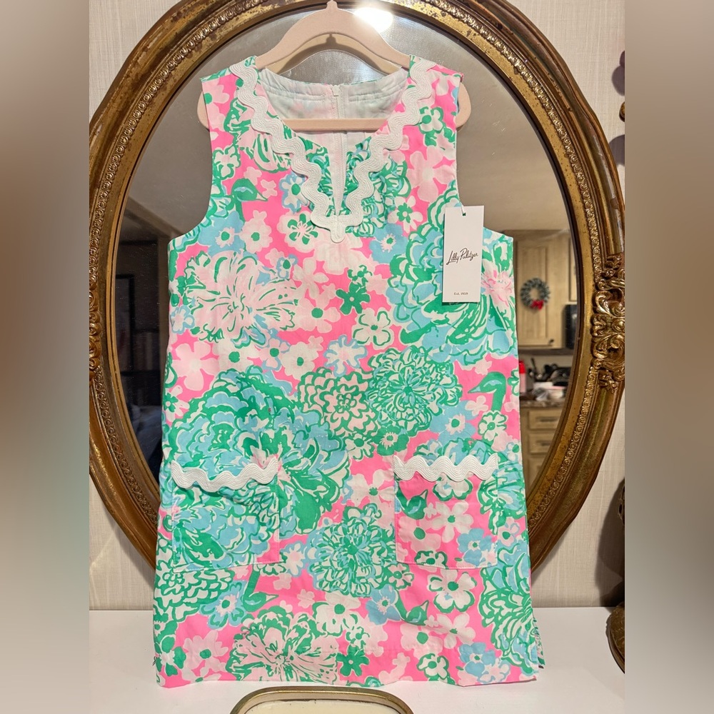 Girls Lilly Pulitzer Multi-Color Floral Shift Dresses